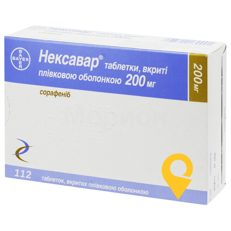 Нексавар табл. 200 мг №112 Байєр (Німеччина)