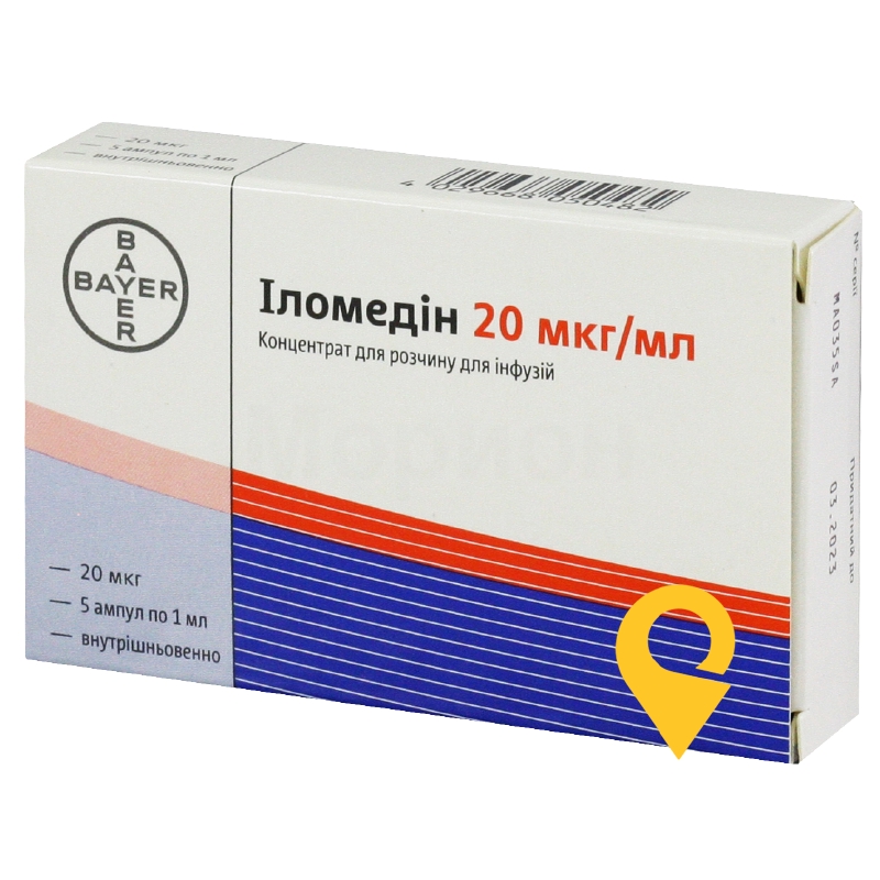 Іломедін конц. інф. 20 мкг/мл 1.мл №5 БерліМед (Іспанія)