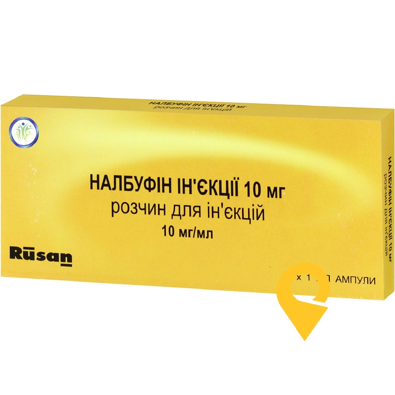 Налбуфін р-н д/ін. 10 мг/мл 1.мл №10 Русан Фарма (Індія)