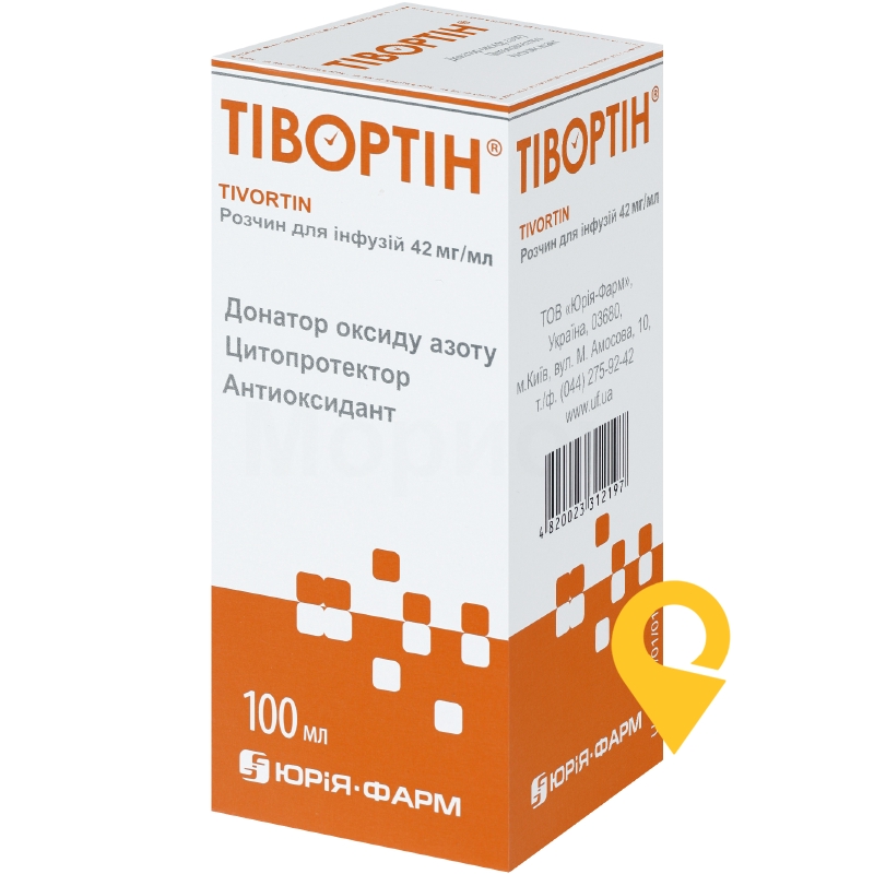 Тівортин р-н д/інф 42 мг/мл 100.мл Юрія-Фарм (Україна)
