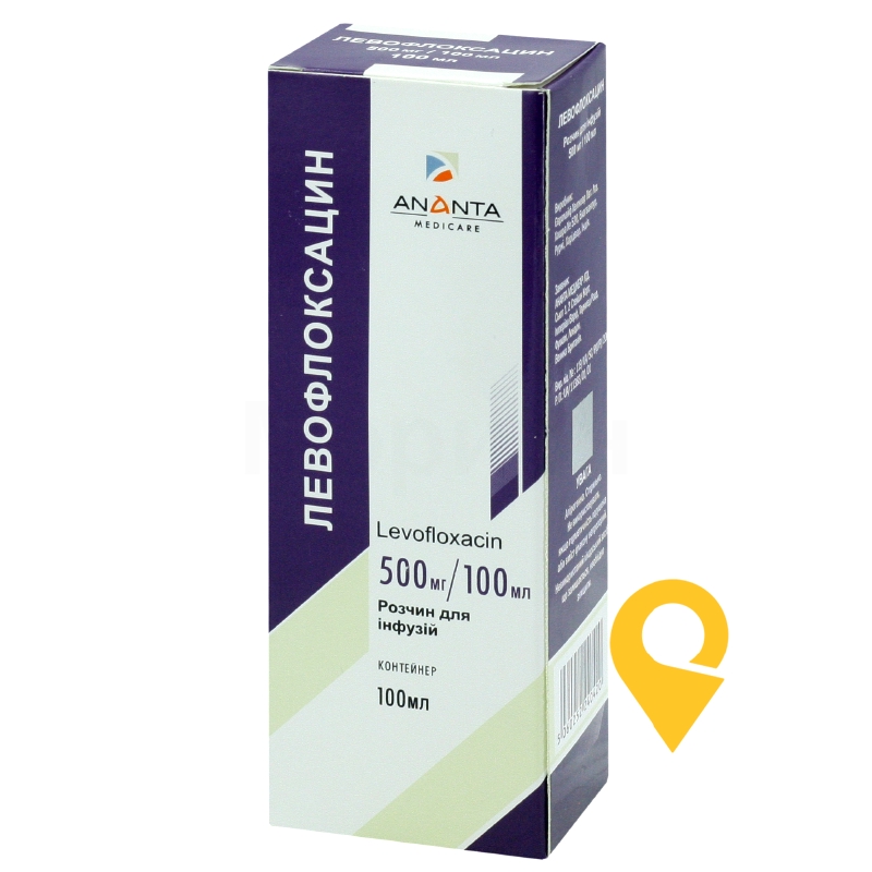 Левофлоксацин р-н д/інф 5 мг/мл 100.мл Eurolife Healthcare (Індія)