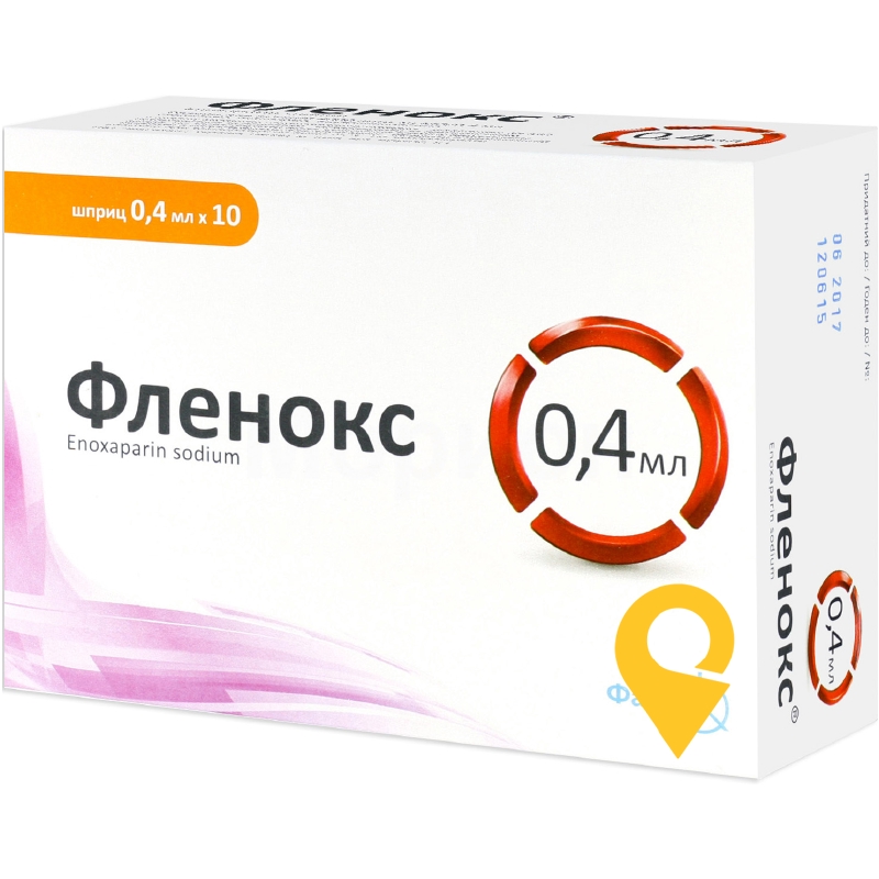 Фленокс р-н д/ін. 10000 МЕ анти-Ха/мл 0.4мл №10 Фармак (Україна)