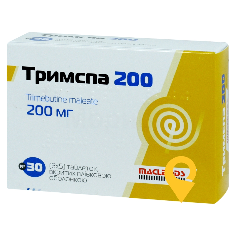 Тримспа табл. 200 мг №30 Маклеодс Фармасьютикалс (Індія)