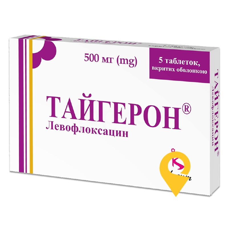 Тайгерон табл. 500 мг №5 Кусум Хелтхкер (Індія)