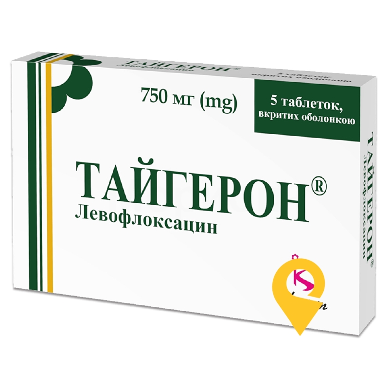 Тайгерон табл. 750 мг №5 Кусум Хелтхкер (Індія)