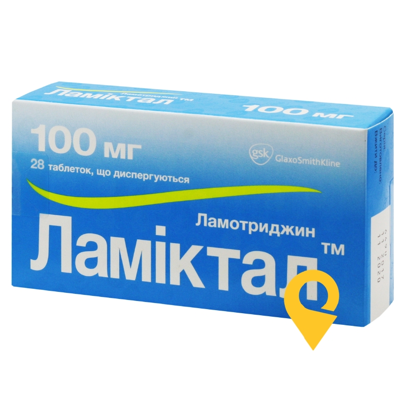 Ламіктал табл. дисперг. 100 мг №28 Delpharm Poznan S.A (Польща)