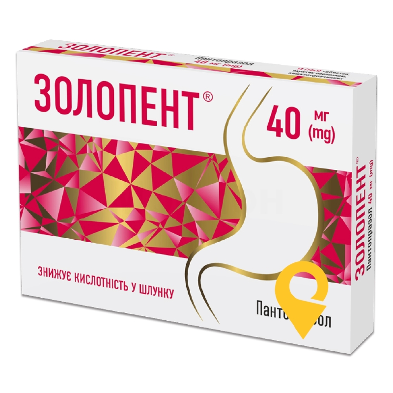 Золопент табл. 40 мг №14 Кусум Фарм (Україна)