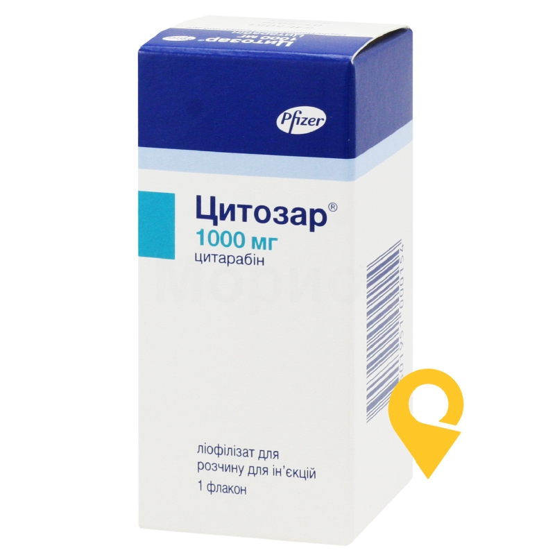 Цитозар ліофіл. д/ін 1000 мг Корден Фарма (Італія)