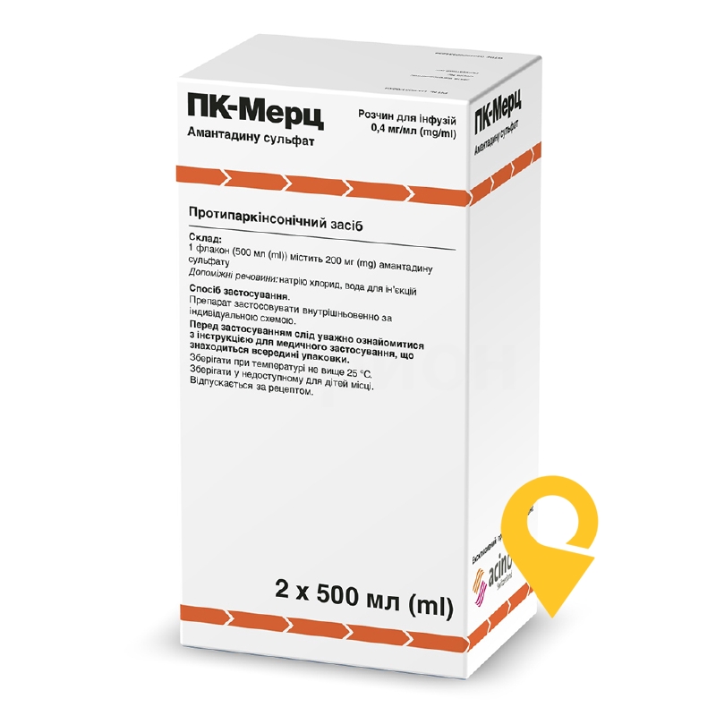 Пк-мерц р-н д/інф 0,4 мг/мл 500.мл №2 Мерц Фарма (Німеччина)