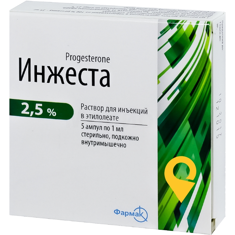 Інжеста ін'єкцій в етилолеаті 2,5 % 1.мл №5 Фармак (Україна)