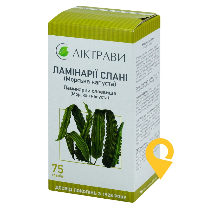 Ламінарії слані морська капуста слані 75.г Ліктрави (Україна)