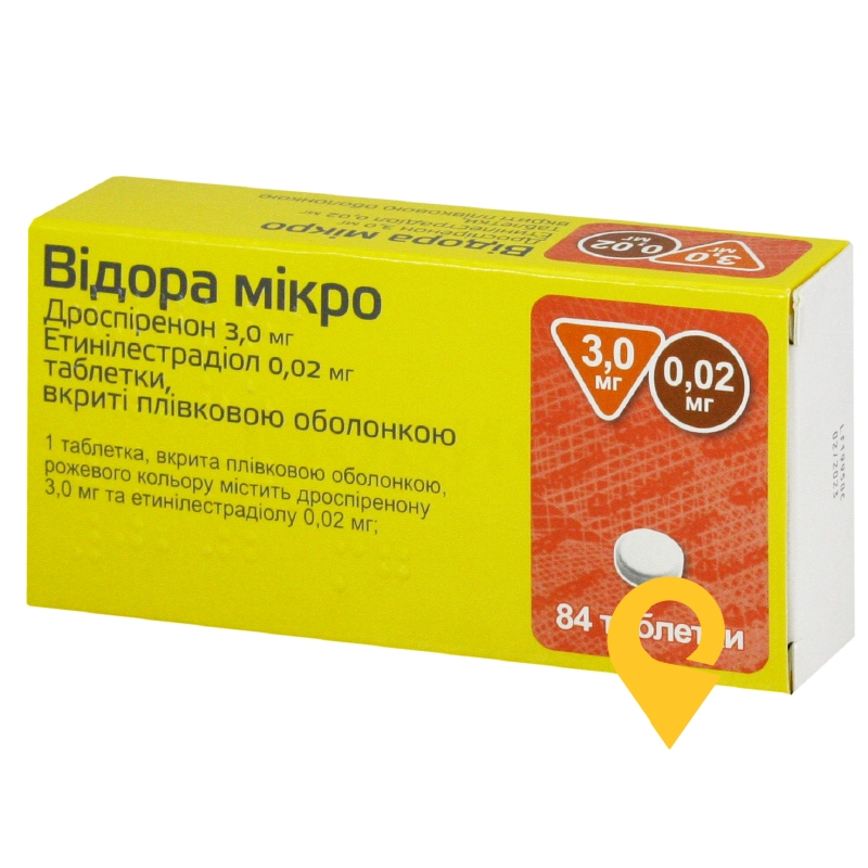 Відора мікро табл. 3 мг + 0,02 мг №84 Лаб. Леон Фарма (Іспанія)