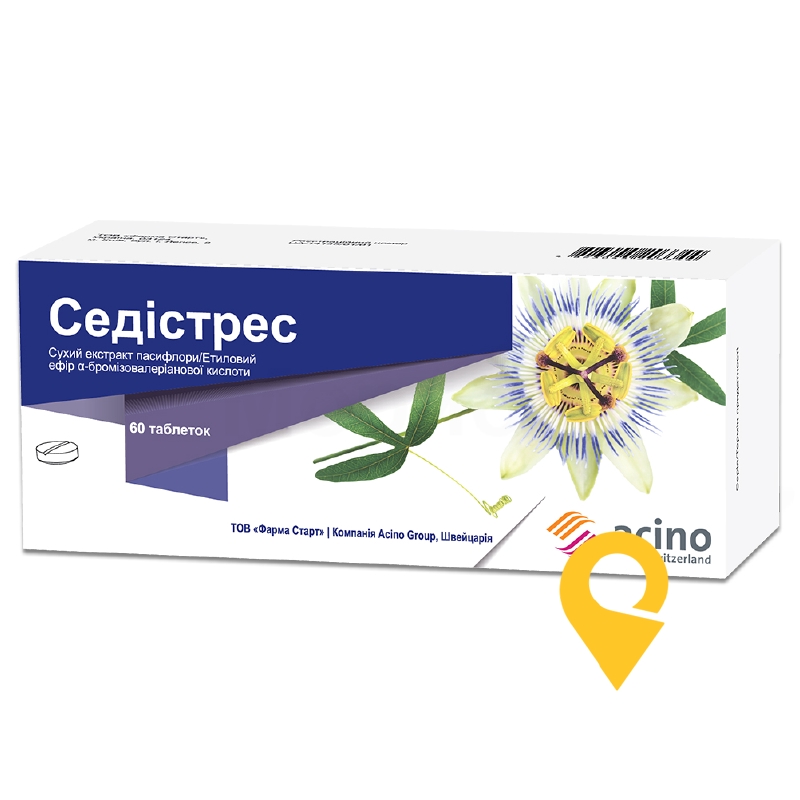 Седістрес, таблетки, блістер, №60