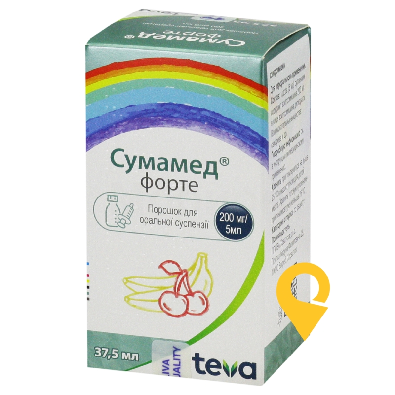 Сумамед® Форте, порошок для оральної суспензії, флакон, №1