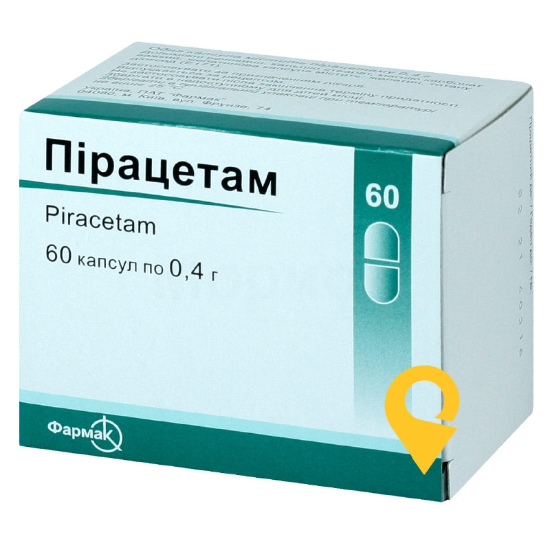 Пірацетам капс. 400 мг №60 Фармак (Україна)