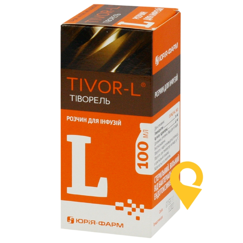Тіворель, розчин для інфузій, пляшка, №1
