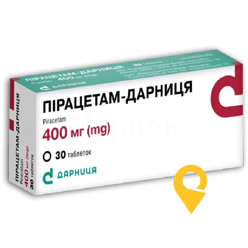 Пірацетам табл. 400 мг №30 Дарниця ФФ (Україна)