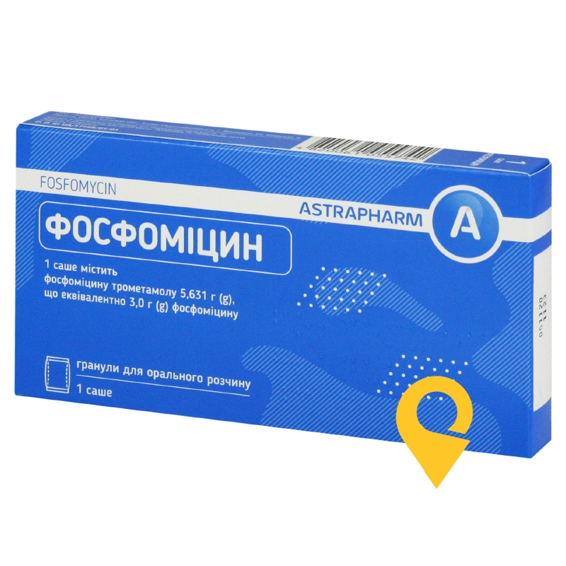 Фосфоміцин гран. д/орал. р-ну 3 г Астрафарм (Україна)