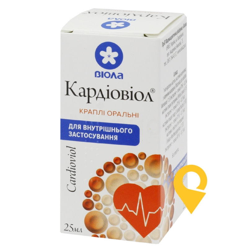 Кардiовiол® серцеві краплі, краплі оральні, флакон з пробкою-крапельницею, №1