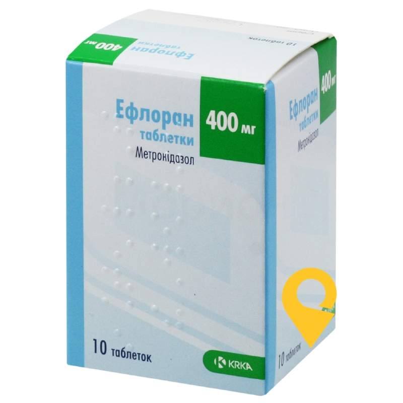 Ефлоран табл. 400 мг №10 КРКА (Словенія)