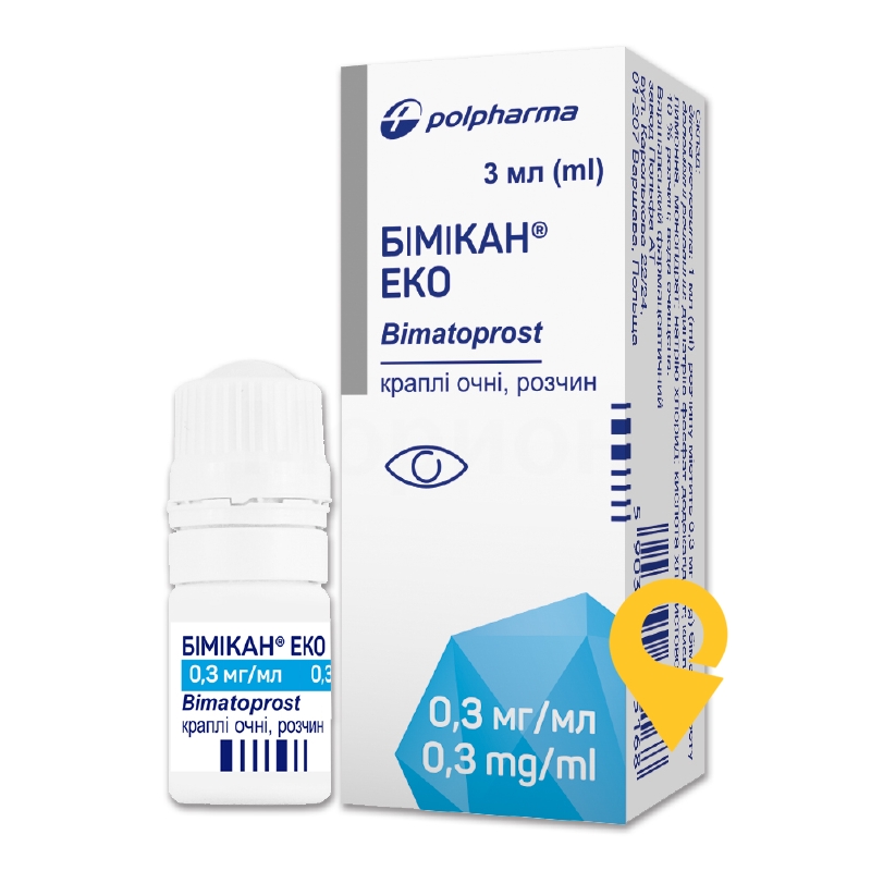 Бімікан® Еко, краплі очні, розчин, флакон-крапельниця, №1