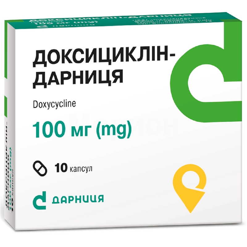 Доксициклін капс. 100 мг №10 Дарниця ФФ (Україна)