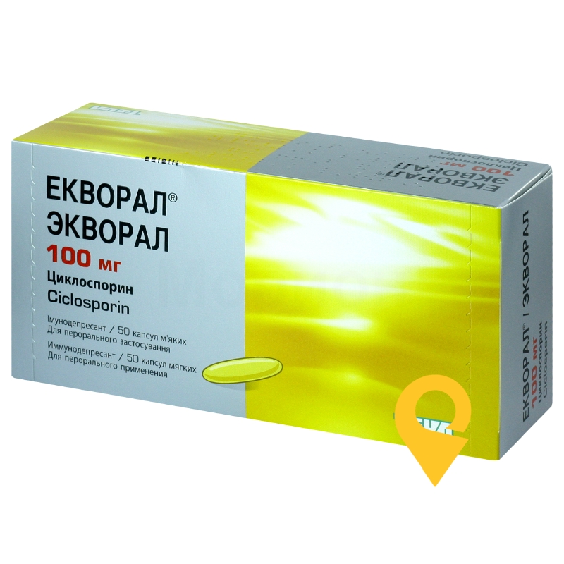 Екворал капс. м'які 100 мг №50 Teva Czech Industries s.r.o. (Чеська Республіка)