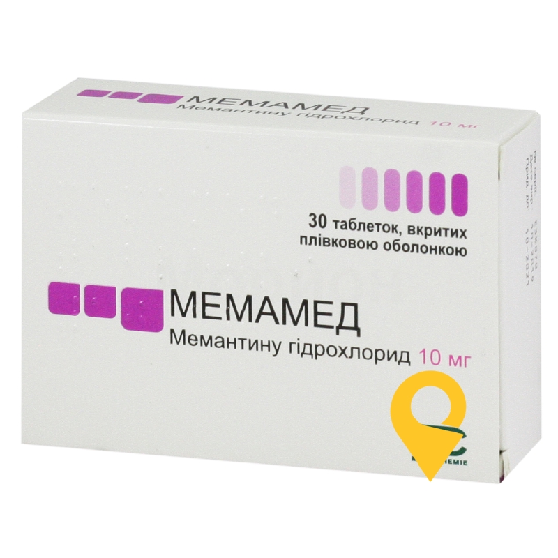 Мемамед®, таблетки, вкриті плівковою оболонкою, блістер, №30