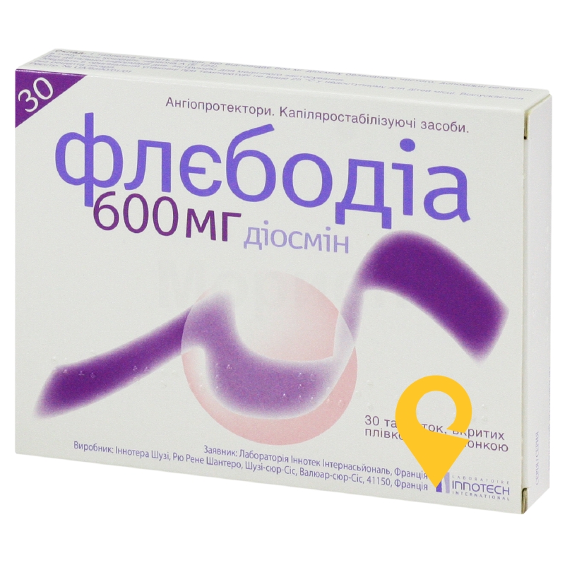 Флебодіа табл. 600 мг №30 Іннотера Шузі (Франція)