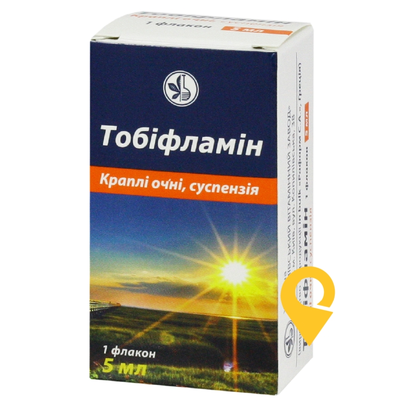 Тобіфламін, краплі очні, суспензія, флакон поліетиленовий з крапельницею, №1