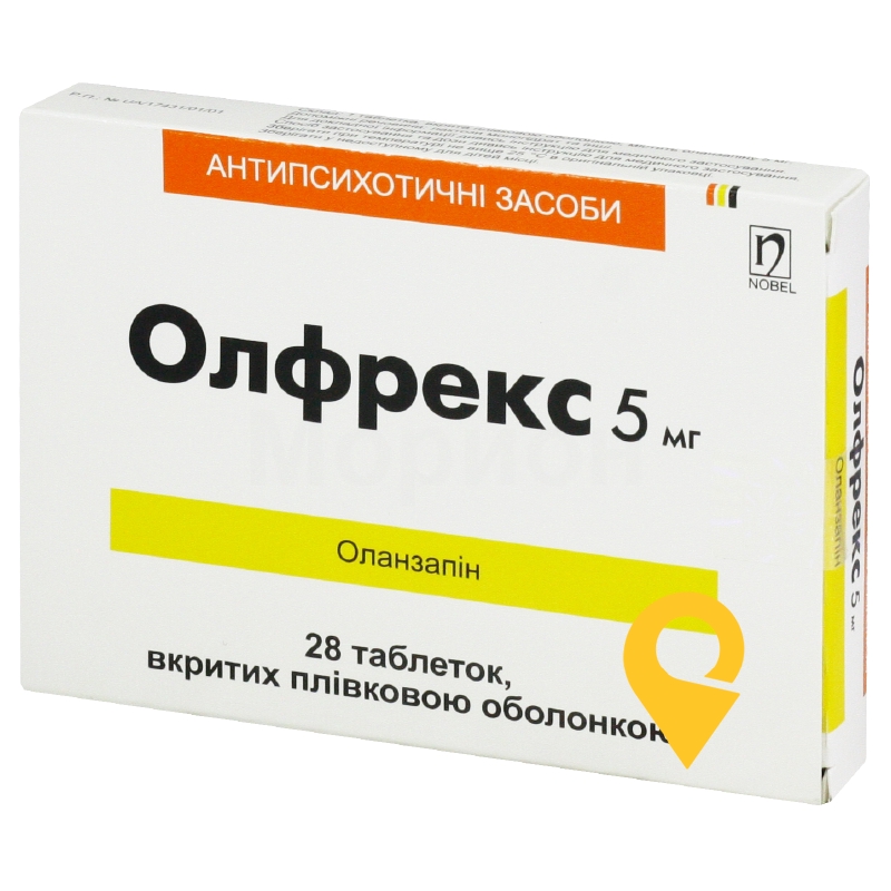 Олфрекс, таблетки, вкриті плівковою оболонкою, блістер, №28