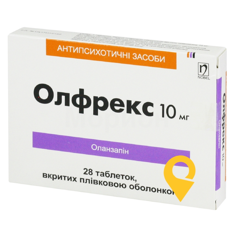 Олфрекс, таблетки, вкриті плівковою оболонкою, блістер, №28