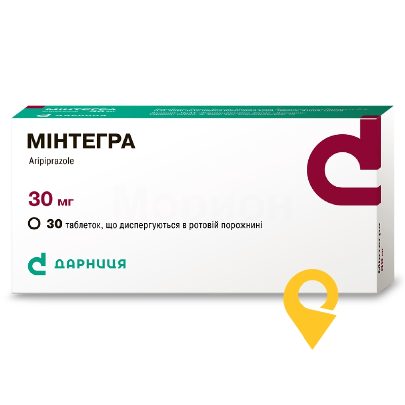 Мінтегра, таблетки, що диспергуються в ротовій порожнині, блістер, №30
