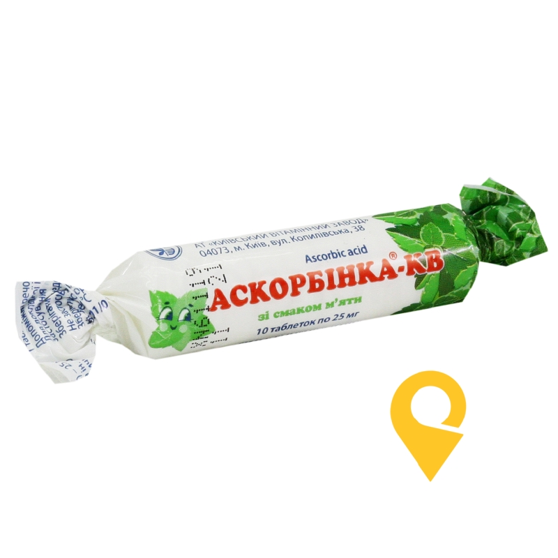 Аскорбінка®-КВ, таблетки, в етикетці, №10