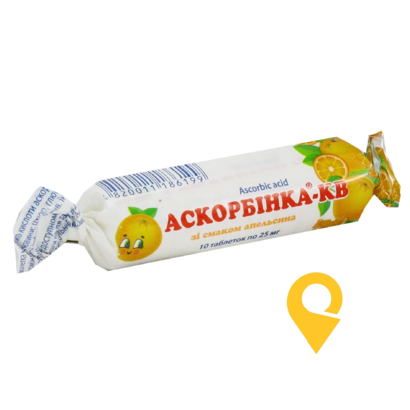 Аскорбінка®-КВ, таблетки, в етикетці, №10