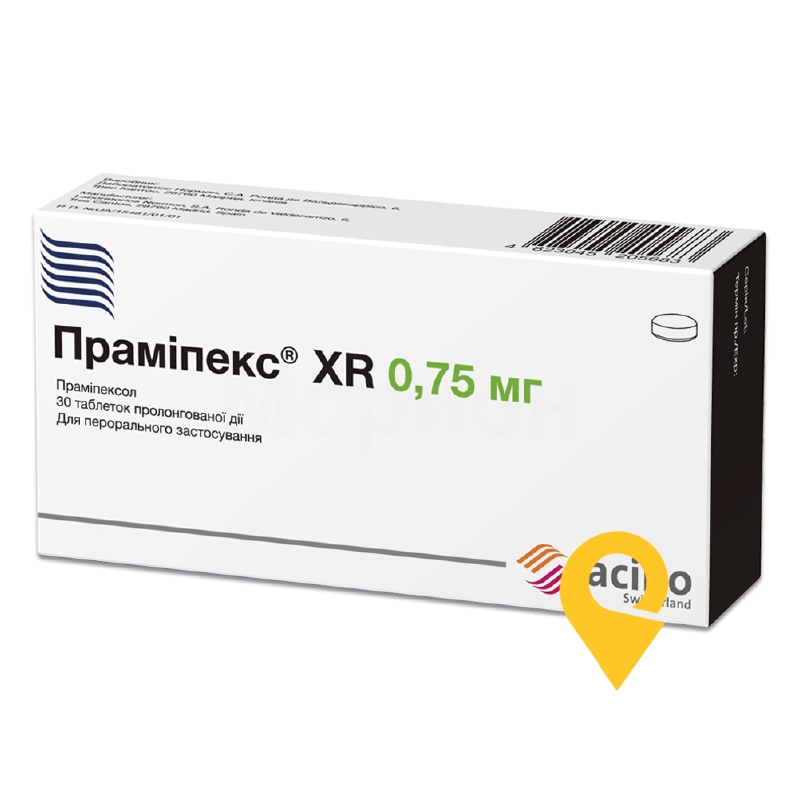 Праміпекс® XR, таблетки пролонгованої дії, блістер, №30