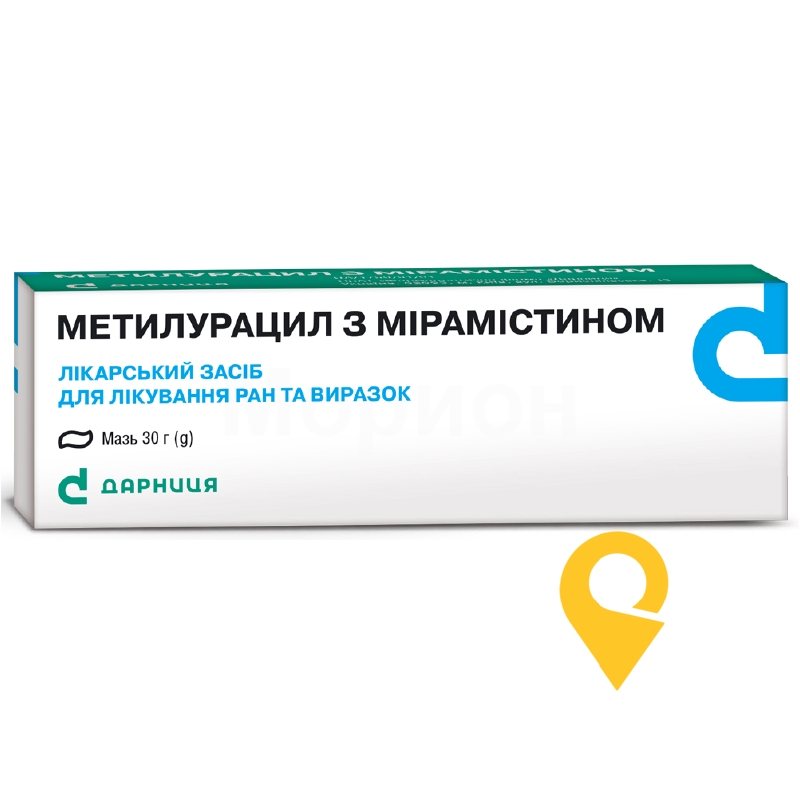 Метилурацил з мірамістином, мазь, туба, №1