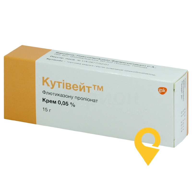 Кутівейт крем 0,05 % 15.г Delpharm Poznan S.A (Польща)