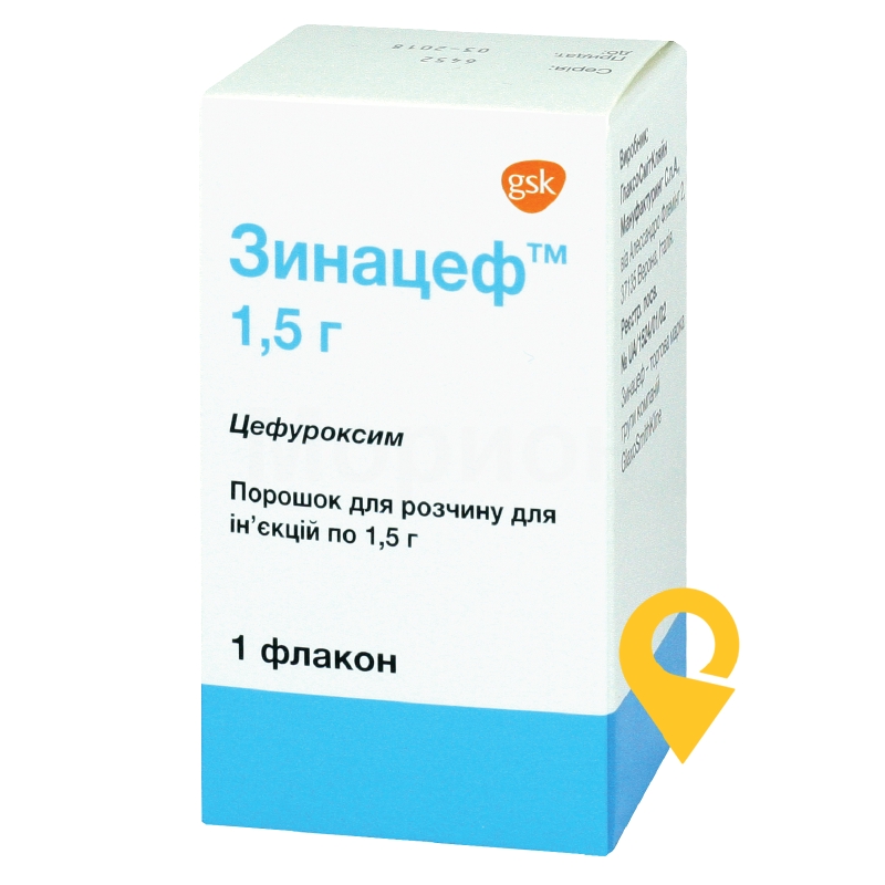 Зинацеф пор. д/ін. 1,5 г ЕйСіЕс Добфар (Італія)