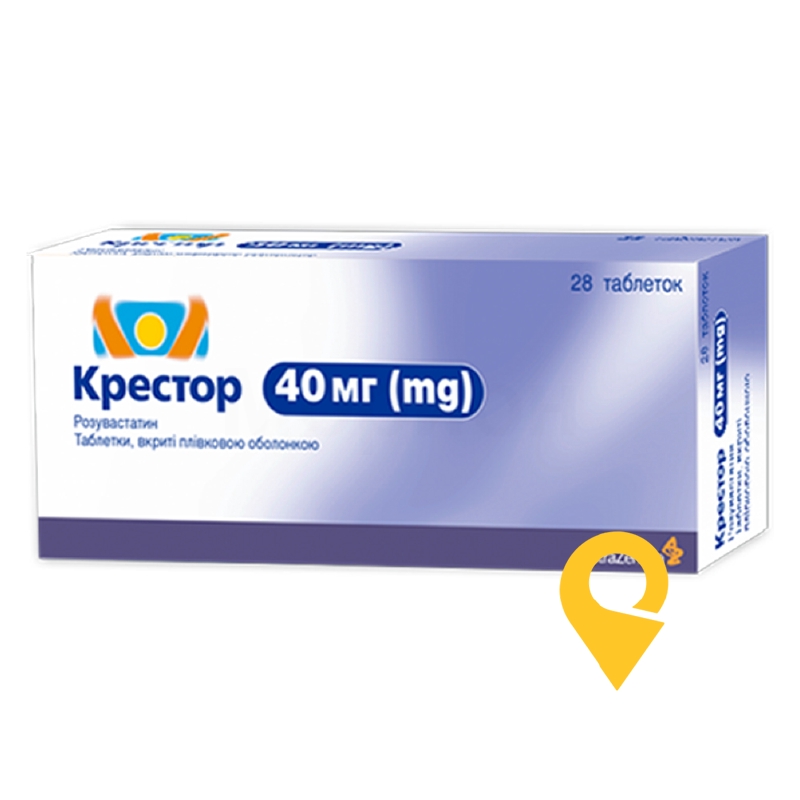 Крестор табл. 40 мг №28 АстраЗенека (Великобританія)