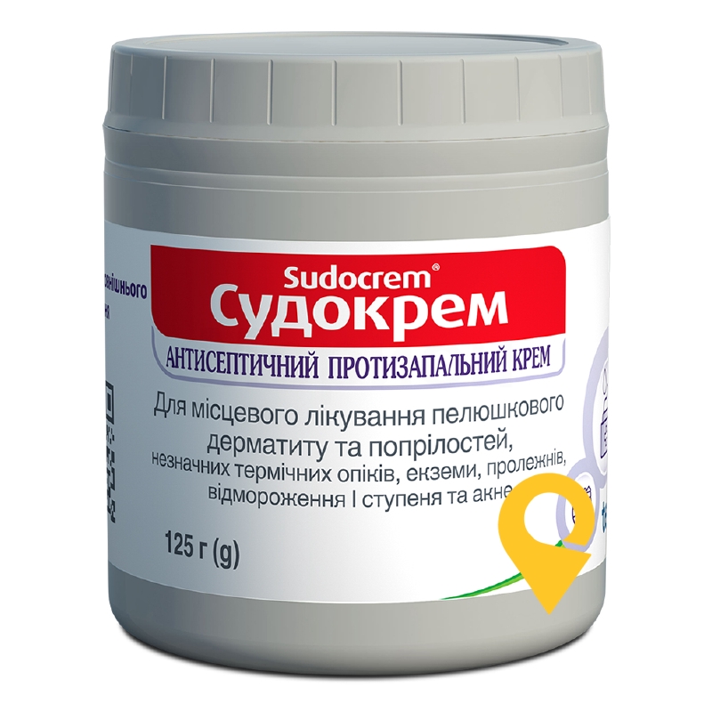 Судокрем, крем для зовнішнього застосування, баночка поліпропіленова, №1
