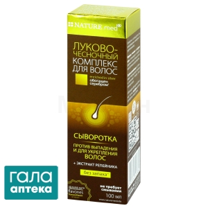 Тонік Натур мед цибульно-часниковий комплекс для волосся сироватка