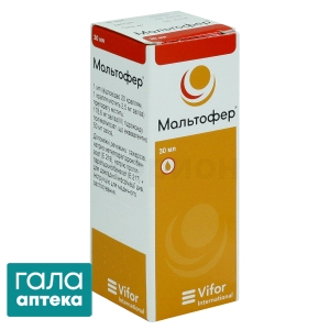 Мальтофер краплі ор. 50 мг/мл по 30 мл у флак.
