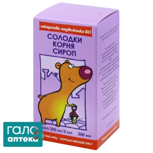 Солодки кореня сироп