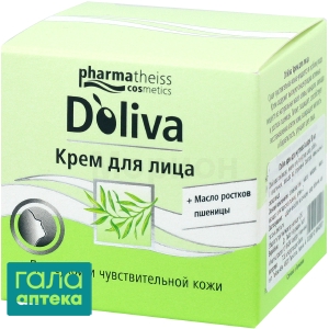 Долива крем для лица для сухой и чувствительной кожи