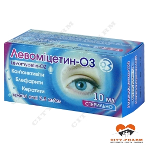 Левомицетин кап. глаз. 2,5 мг/мл фл. 10 мл