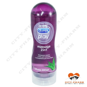 ІНТИМНА ГЕЛЬ-ЗМАЗКА DUREX PLAY MASSAGE 2 IN 1 SENSUAL