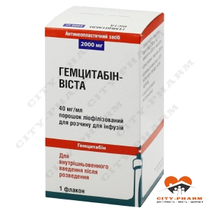 Гемцитабин пор. д/инф. 2000 мг фл.