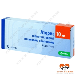 Аторис табл. п/о 10 мг