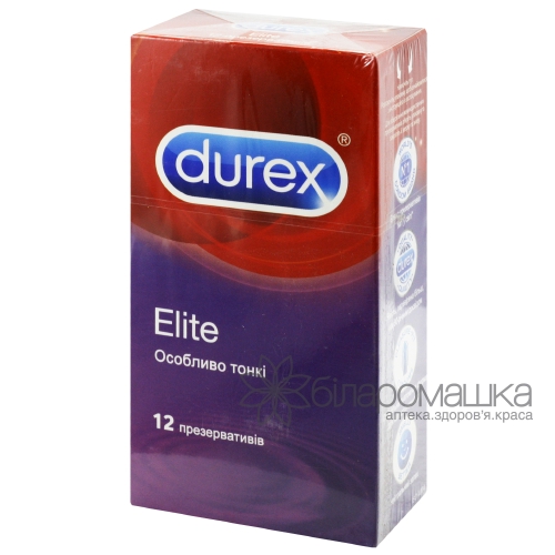 Презервативи Durex (Дюрекс) Elite латексні особливо тонкі 12 шт